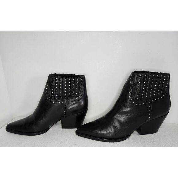Dolce Vita Sethe Studded Ankle Boots 7.5 Black Leather MSRP $200 - Picture 4 of 10